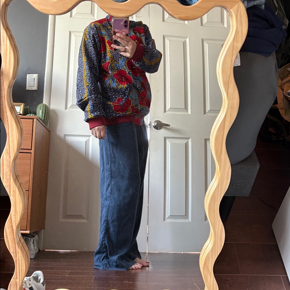Vibrant Floral and African Style Print Bomber Jacket - Picture 9 of 10